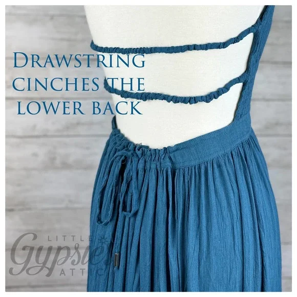 Handmade Tropical Resort Bohemian Maxi Dress - Picture 8 of 13